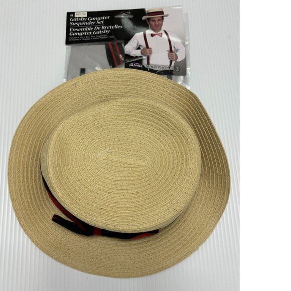 Gangster Gatsby Suspender Instant Kit 14+ Hoodlum Halloween Costume Accessory - Picture 4 of 5